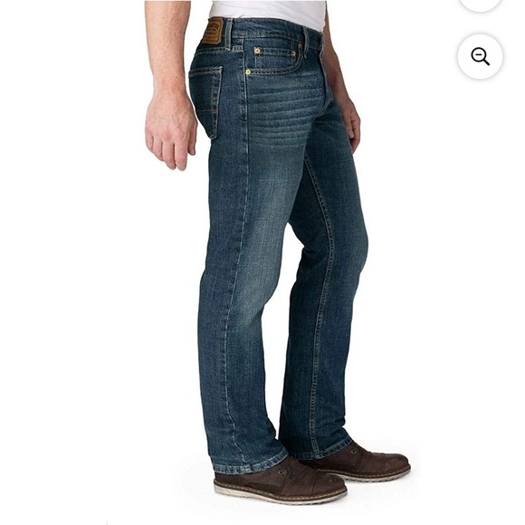 LEVI’S Signature Men's Dark Blue Straight Jeans Size 34/30 Dadcore - Picture 10 of 10